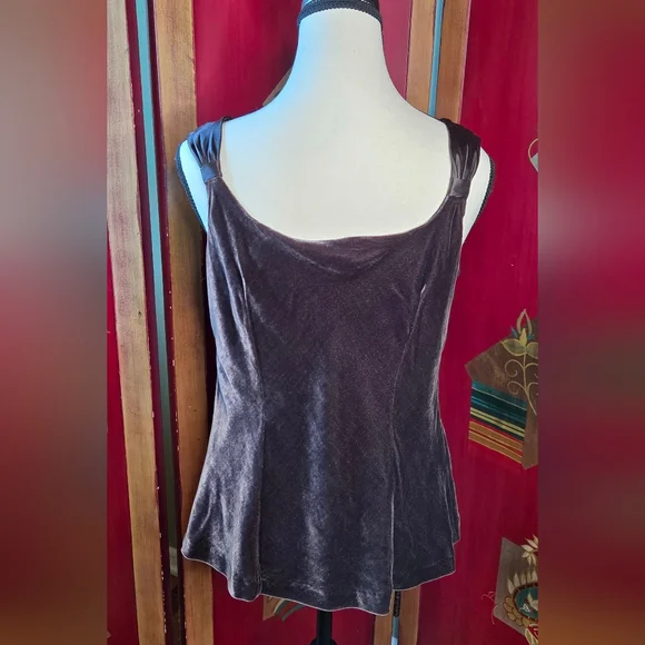 ANN TAYLOR Satin Cowl Neck Blouse - Rich Brown| Size 8 (NWT) - Picture 4 of 13